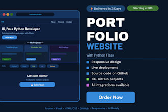 build a responsive website using python flask