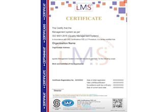 provide iso 27001 and iso 9001 certification