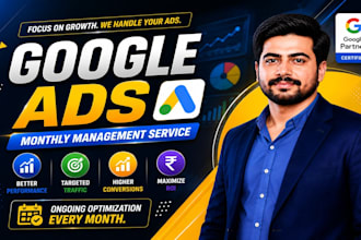 be your google ads manager for monthly PPC management