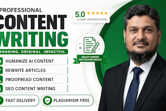 proofread content and rewrite articles