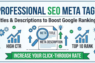 write SEO meta titles and descriptions for higher rankings