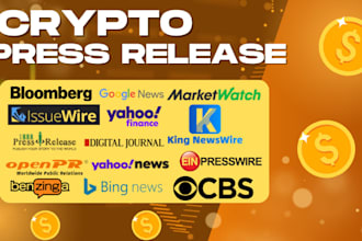 crypto press release, crypto pr distribution, crypto project, nft press release