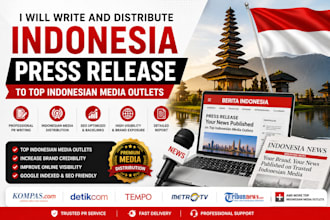write and distribute indonesia press release to top indonesian media outlets