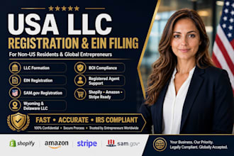 register US company registration, business llc formation, ein number compliance