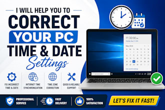 help you to correct your pc date and time