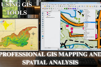provide gis mapping and geospatial analysis services using arcgis and qgis