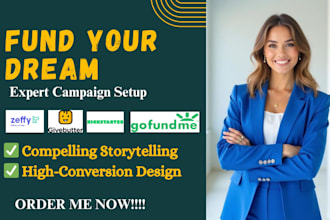 build your high converting zeffy, givebutter, kickstarter, or gofundme page