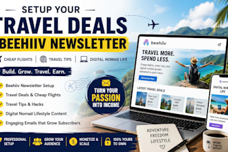 setup travel deals cheap flight travel tips digital nomad life beehiv newsletter