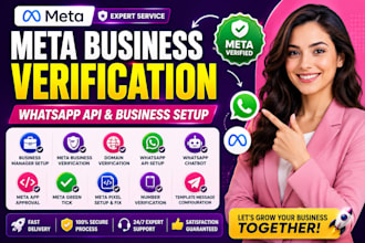 setup meta business manager, whatsapp API and meta verification