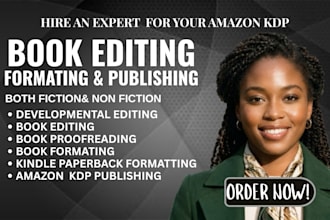 kdp book editing book formatting for amazon kindle paperback kdp book publishing
