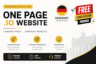 design one page io german website onepage io landing page onepage website