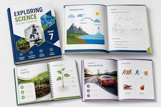 design, format educational workbook, textbook, curriculum plan, kdp formatting