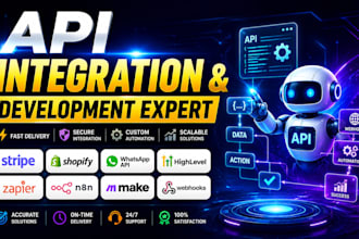 integrate api, ghl webhook setup, stripe, whatsapp api, shopify api automation