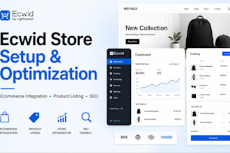 design and redesign and optimize your ecwid ecommerce store for sales