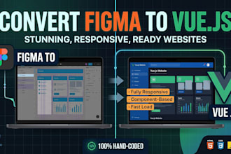 figma to vuejs responsive website
