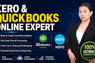 be your expert virtual bookkeeper for xero, qbo, and payroll