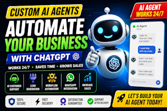 build a custom ai agent for your business that  using chatgpt