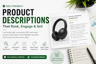 write SEO product descriptions for ecommerce products