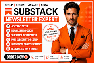 substack expert design substack newsletter substack setup manage substack post