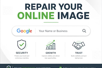 online reputation management ORM, reverse SEO, to suppress negative links