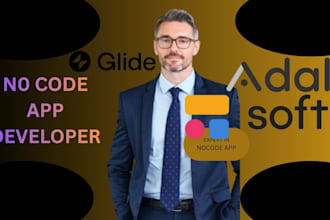 create mobile app using adalo, softr, glide , airtable
