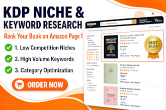 do KDP niche research and ebook writing for kindle publishing