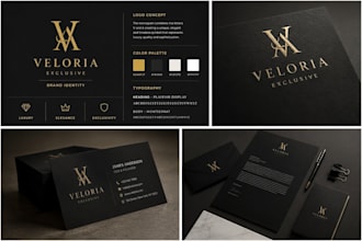 create a premium brand identity and luxury business branding