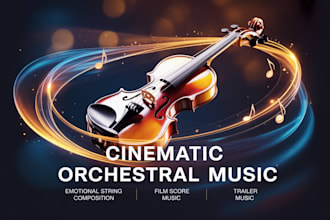 compose emotional cinematic string music and orchestral soundtrack