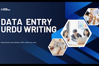 do fast data entry copy paste urdu and english typing