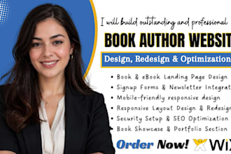 design author website wix author website book author website ebook business site
