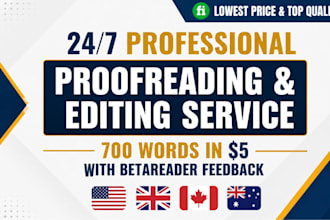 proofread, edit, grammar check spell check your english document novel and book