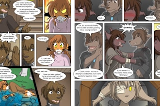 draw nsfw furry comic or sfw with your furry or human oc