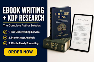 write a high quality ai productivity ebook and perform KDP niche research