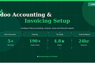 setup and configure odoo accounting invoicing and financial reports