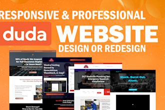 create responsive duda website with SEO optimization