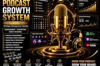 build and manage your podcast growth system professionally
