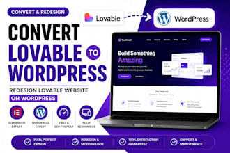 convert lovable ai landing page into wordpress, squarespace, revamp claude code