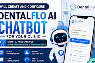 create and configure a dentalflo ai chatbot for your clinic