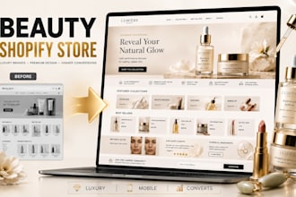 build beauty shopify skincare store cosmetics shopify beauty website makeup site