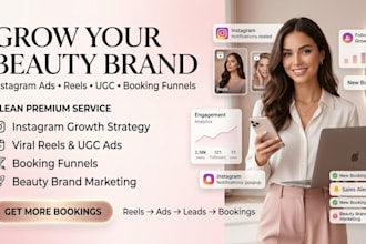 grow your beauty brand with instagram ads reels ugc and booking funnels