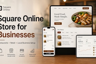 do business square website design or square online store, squareup square SEO