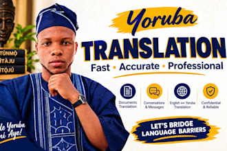 translate english to yoruba and yoruba to english accurately