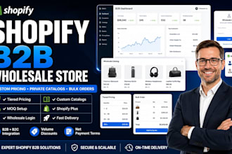 setup shopify b2b wholesale store with custom pricing and catalogs