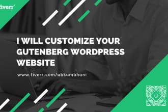 fix wordpress bugs, maintain your website and customize gutenberg blocks