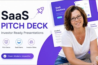 saas startup demo presentation, software product deck, investor pitch slides