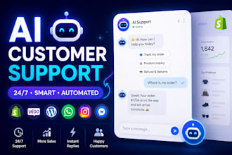 build an ai customer support chatbot for your online store, woocommerce, website