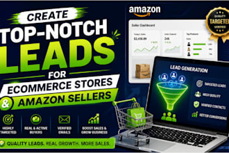 create top notch leads for ecommerce store and amazon seller  ready for outreach