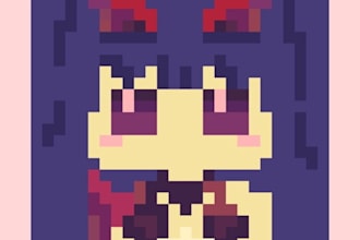 make chibi style pixel art