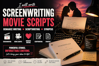 make screenwriting, movie scripts, romance writing, scriptwriting, synopsis