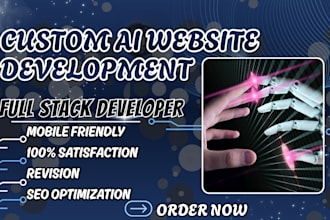 do ai business website development rebuild custom ai website full stack web dev